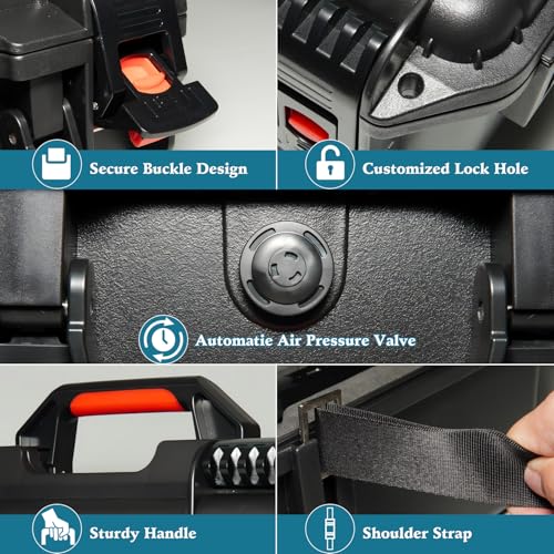 FACFUEL Switch 2 Case, All-In-One Carrying Case for Nintendo Switch 2 System (2025), Waterproof Hard Shell Travel Organizer Box with EVA Lining, Holds Console, Dock, Pro Controller and Accessories - Image 7