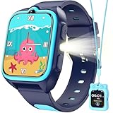Blackview Kids Smart Watch with 32 Puzzle Games, HD Camera & Video Recording, 1.75" Touch Screen, Flashlight,Music Player, Pedometer, Alarm Clock,Stopwatch,Kids Watch for Boys Ages 4-12