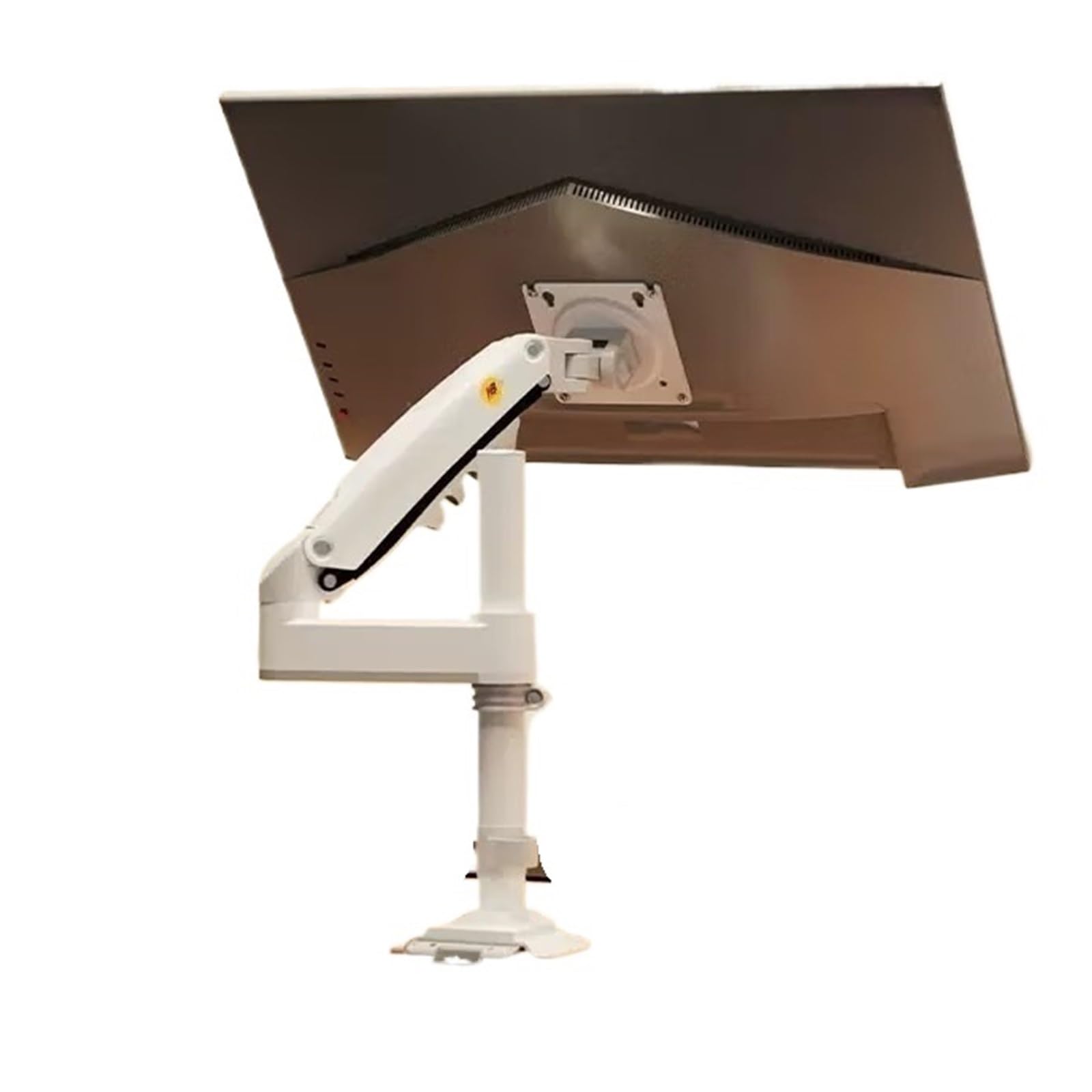 Support écran H100 blanc avec bras mécanique et pince de table articulé - 4