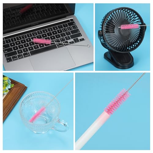 Cepillo para limpiar pitillos PATIKIL 8.5 cm Nylon Azul miniatura 6
