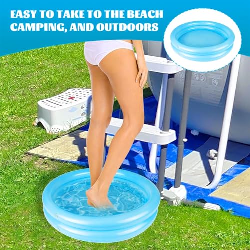 Tina Inflable para Pies tipo Spa Redonda Fácil de Llevar miniatura 4