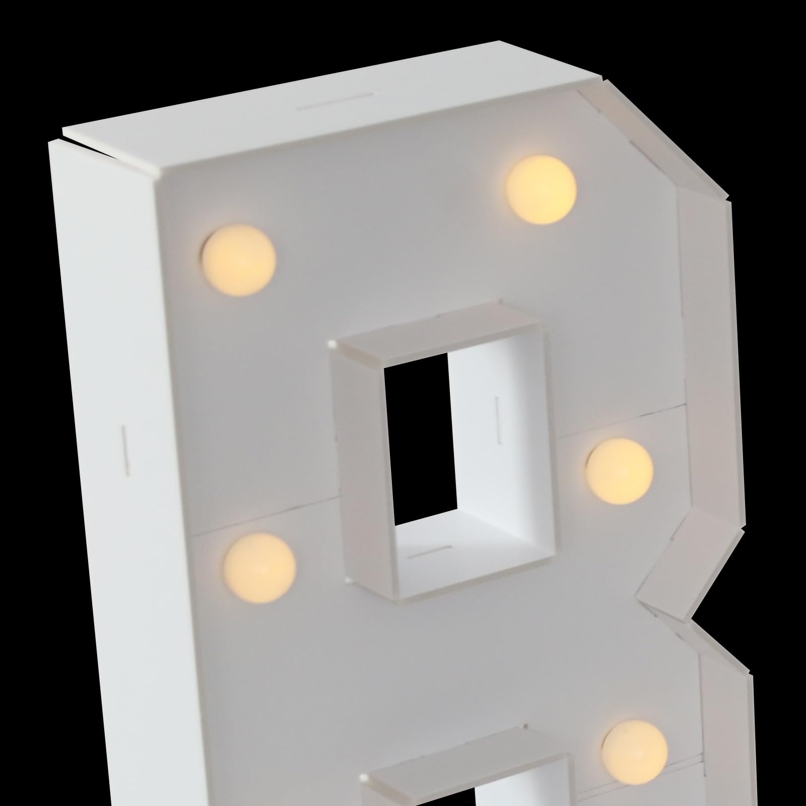 BABY LED Buchstaben 70cm Höhe, LED Schriftzug Leuchtbuchstaben Groß Dekorations Nachtlicht Lampe für Babyparty Hochzeit Geburtstag, Batteriebetrieben, Warmes Licht