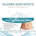 Professional Silicone Scar Sheets,Soften and Flattens Scars Resulting from Surgery, Injury, Burns, Acne, C-section and more, Soft Silicone Scar Strips, 5.9