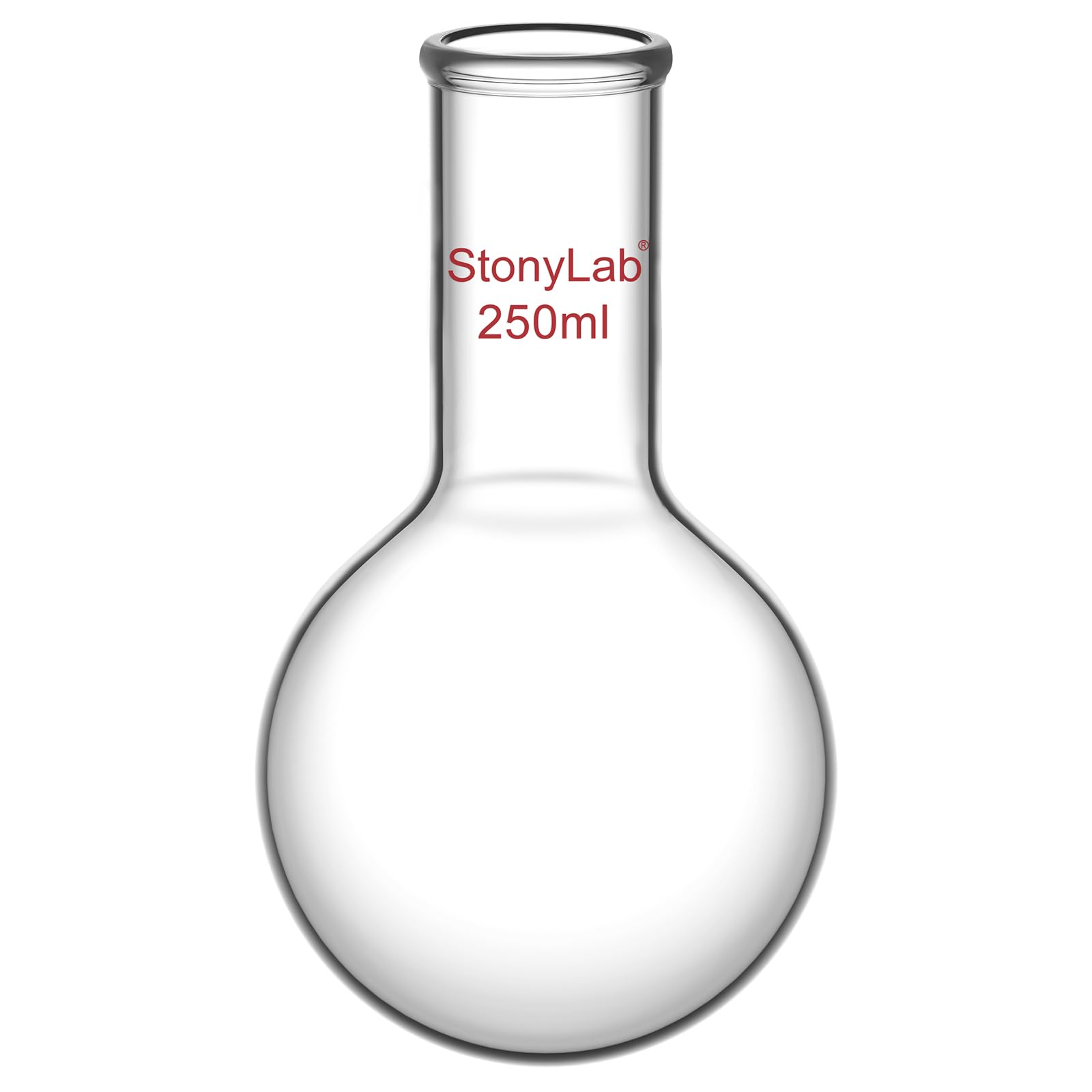 Een hals, 1000 ml, 24/40, Ronde bodem Glazen kolf,... - Grandado