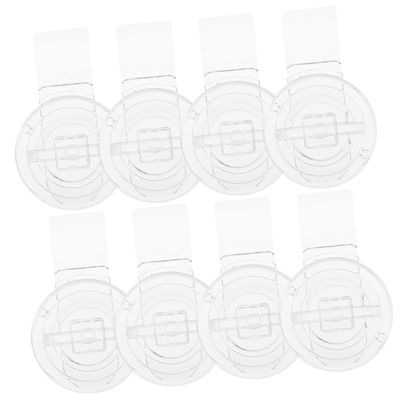Mipcase 8 Pack Acrylic Lock Pins Hasp Latch for Locking Hinge Hinge Buckle Box Jewelry
