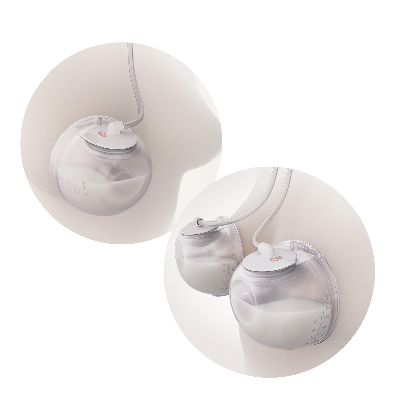 Kinderkraft GentleNest Laktator Elektryczny Podwójny, 3 tryby, 9 poziomów intensywności, funkcja soft-heat, lejki 17-27 mm, bateria 180 min, USB-C, higiena, akcesoria, Złoty