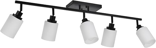 Miniatura 8 de Iluminación de riel de 4 luces, iluminación de techo de níquel cepillado para cocina, dormitorio, pasillo, accesorios de iluminación de pista de