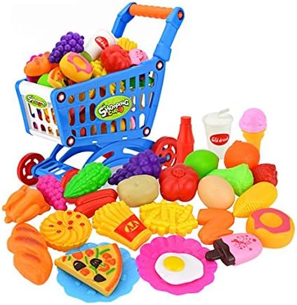 Pretend Kitchen Cooking Set,SINCEREST Fruit Vegetable Kitchen Pretend Play Food Kitchen Kids Toys Gift Educational Toy For Children Girls/Boys - 31PCS