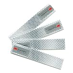 Salzmann Diamond Grade Hi-Vis Reflective Stickers | Waterproof All-Weather Outdoor Safety Sticker Decals | Pack of 4 | Yellow, Orange, Red or White | Made with 3M Reflective Material