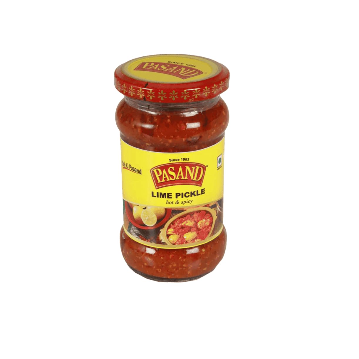 Pasand Lemon Pickle (hot & spicy nimboo pickle) | 300 gms Glass Jar | Traditional & Home-Made Taste | Real Ingredients, 100% Vegetarian 3