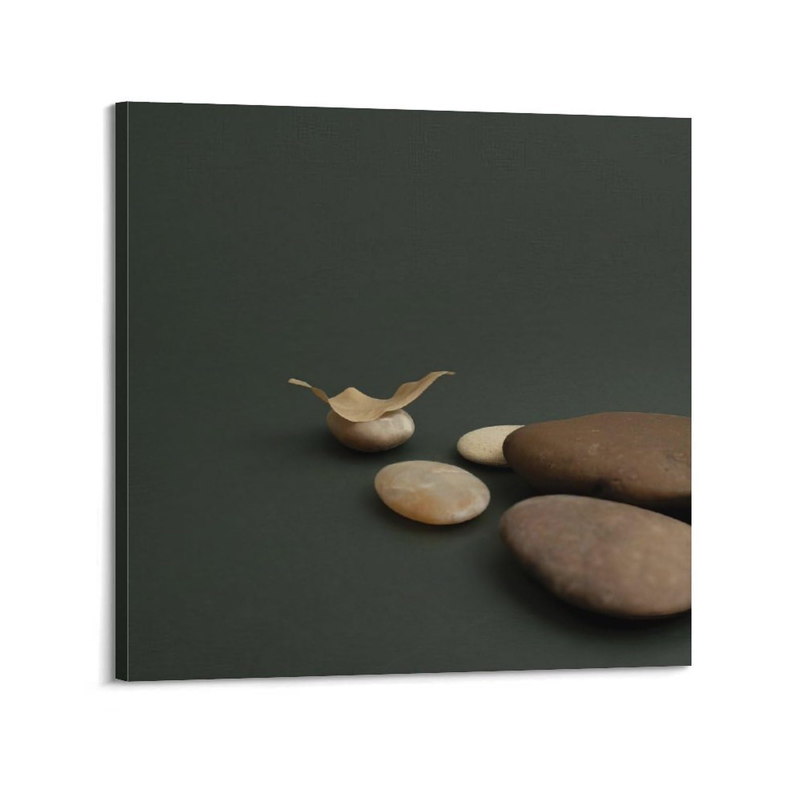 CPGLJD Zen Stones Poster Yoga Meditation Water Droplet Stone Rhythm Poster Decorative Painting Canvas Wall Posters And Art Picture Print Modern Family Bedroom Decor Posters 24x24inch(60x60cm)