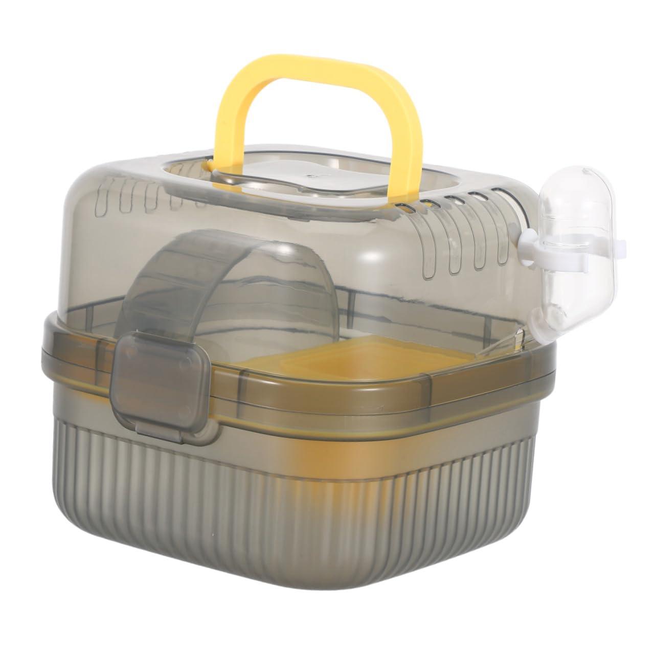 Transportbox für Hamster, Doppellagig, aus Abs, Gelb