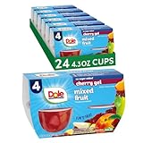 Dole Gel Bowls, Mixed Fruit in Cherry Gel, 4 Cups (Pack of 6)