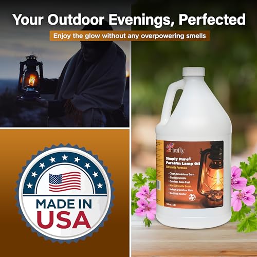 Image of Firefly - Citronella Paraffin Lamp Oil 1 Gallon - Indoor Smokeless Fuel