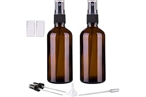 Hydior Amber Glass Spray Bottles, Ideal for Essential Oils