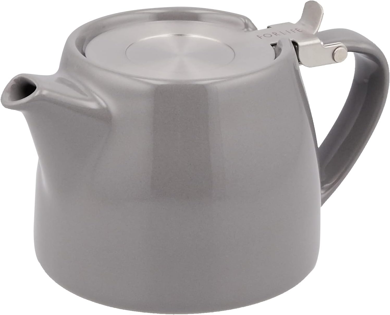 FORLIFE Stump Teapot with SLS Lid and Infuser, 18Ounce, Mandarin