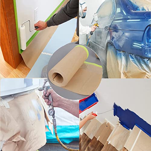 Tape-and-Drape-Masking-Paper-Auto-Body-Supplies-Masking-Paper-Masking-Paper-for-Painting-Assorted-Masking-Paper-for-Car-Furniture-FloorUnfold-20-inches-Wide-X-50-feet-Long