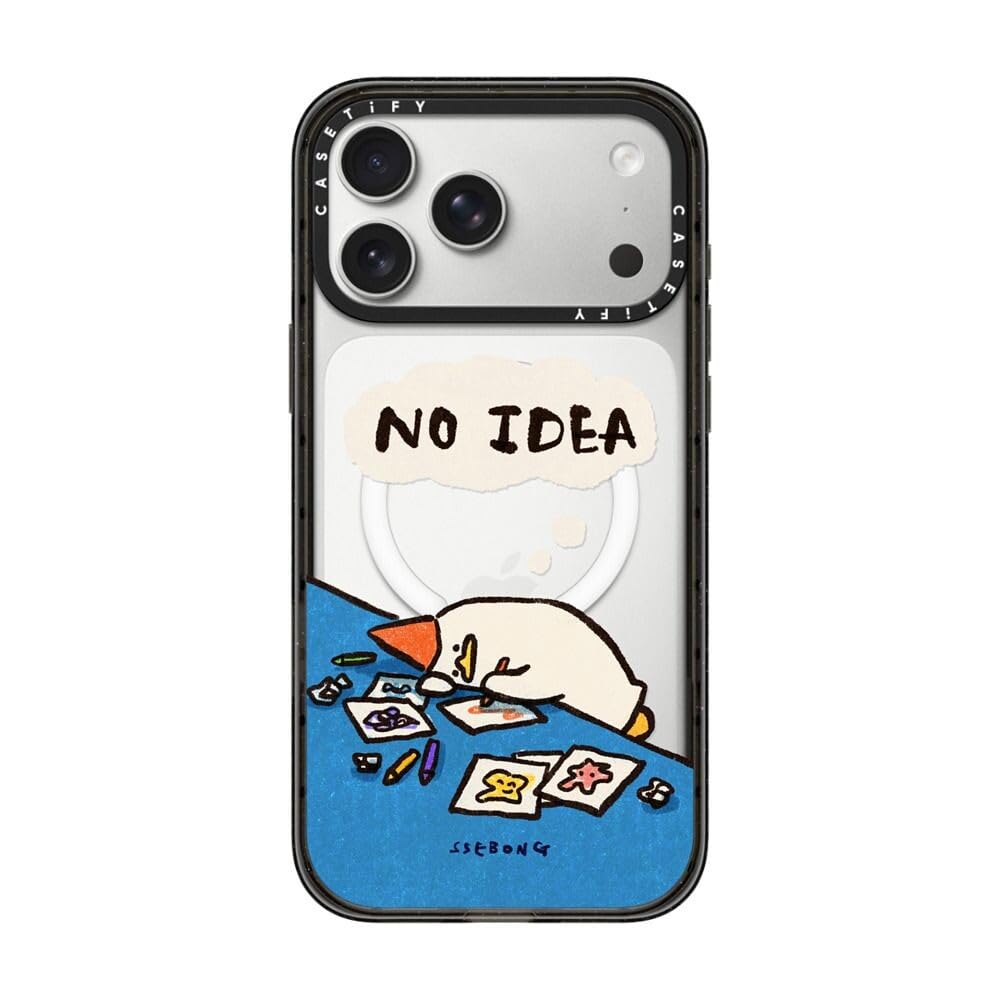 CASETiFY インパクトiPhone 17 Pro Max ケース [MagSafe対応/薄型 軽量/耐衝撃] - No Idea - クリア ブラック