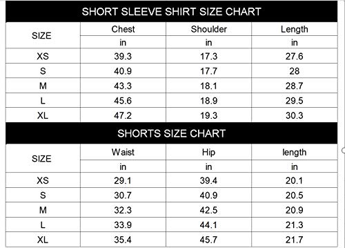 Men's Casual Floral Hawaiian Short Sleeve Shirts 2 Piece Tracksuits Beach Shorts #TOP6