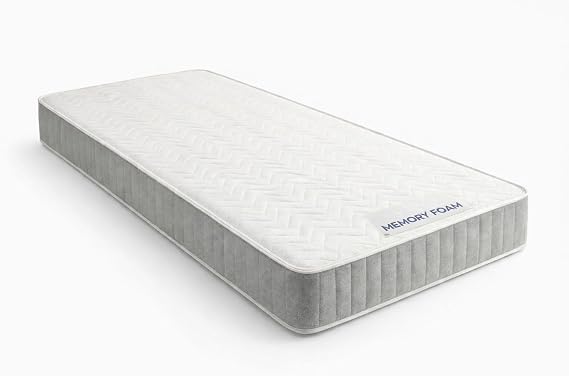 Adjustable Electric Mobility Bed with Plain Headboard With memory Foam Mattress (Cream, 5ft king size)