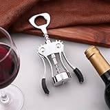 Mritrit Korkenzieher Wein, 2-in-1 Weinflaschenöffner, Weinöffner, Flügel Korkenzieher Edelstahl, Flaschenöffner für Weinliebhaber und Kellner, Geeignet für Küchen Restaurants Weinkeller