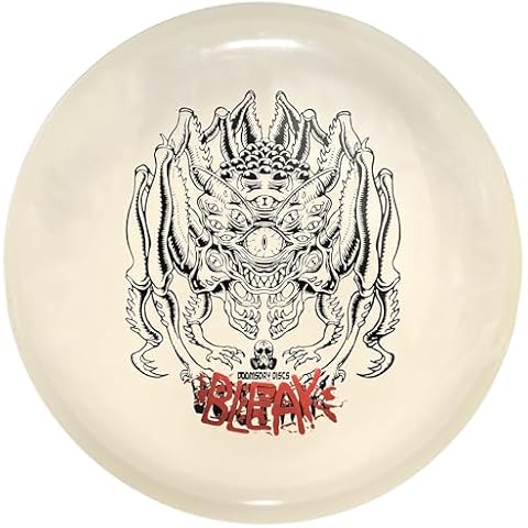 Bleak Disc Golf Straight-Flying Putter in Glow Plastic Cover