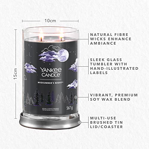 Yankee Candle Signature Scented Candle, Midsummer's Night Large Tumbler Candle with Double Wicks - Image 4