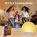 JONRRYIN Sunrise Alarm Clock Sound Machine, Wake Up Light - Bluetooth Speaker, Dual Alarms, Dimmable Clock, USB Charging, Snooze, 37 Sleep Sounds, 15 Colors, Timer-Night Light for Heavy-Sleepers Gift