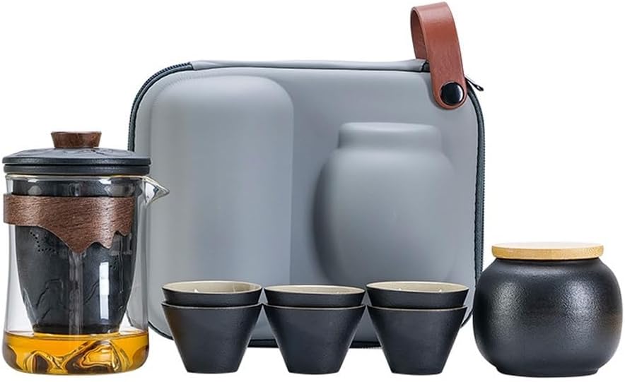 Portable Bag Set Outdoor Kung Fu Tea Cup and Teapot