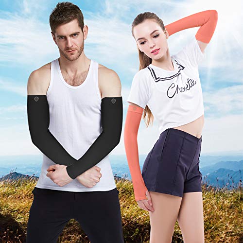 image for SHINYMOD Arm Sleeves Arm Pads for Men Women, Sun Protection Arm Suppor