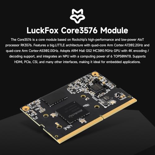 NPU 6 TOPS Rockchip RK3576 module informatique Waveshare Luck-Fox