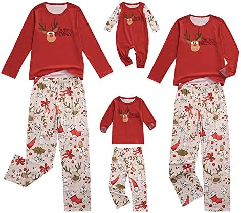 Pigiama Natalizio Personalizzato Per La Famiglia – Set Pigiama Bianco Coordinato Con Coppia Di Renne - Italia - Foto 4