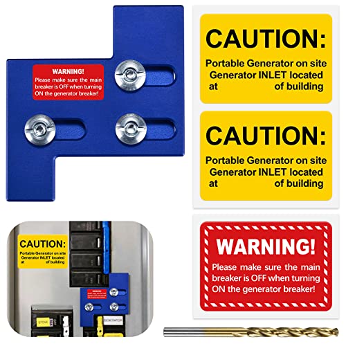 LATING Kit de enclavamiento del generador para General Electric GE 150 y 200A paneles principales del disyuntor, azul