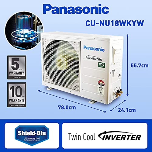 Image of Panasonic 1.5 Ton 5 Star Wi-Fi Twin Cool Inverter Split AC