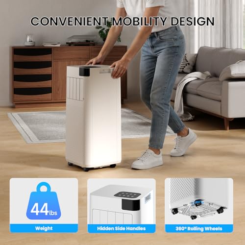 Image of Portable Air Conditioner 16,000 BTU with WiFi App Control, 5-in-1 AC Unit (Cool, Fan, Dehumidifier, Sleep, Timer) for Rooms up to 850 sq ft, Leak-Proof Design, Window Kit