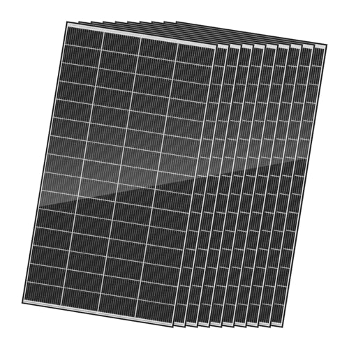 Image of Renogy 320 Watts Solar Panels 10PCS 12V /24V N-Type 18BB Solar Panel Monocrystalline Total 3200W On /Off Grid Application Over 1000 Watt Solar Panel 25% High Efficiency for Homes Roof RV Boat Black