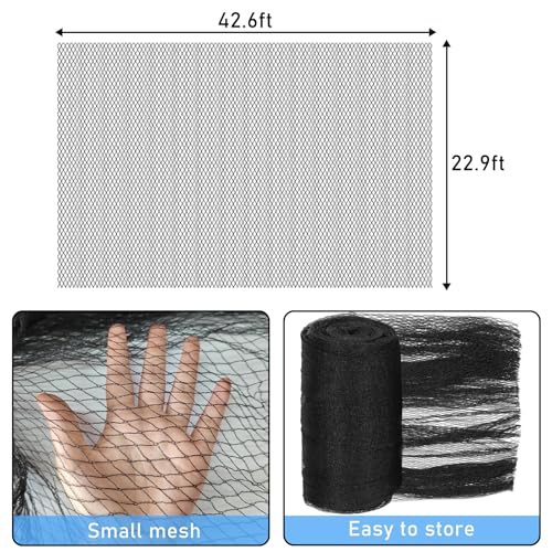Malla para piscina rectangular 23x42.5 pies negra miniatura 2