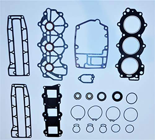 Image of Power Head Gasket Kit for Yamaha Outboard 30 HP 30ELG 30MSHS Replaces Part Number 6J8-W0001-00-00 / 6J8-W0001-01-00 / 6J8-W0001-A1-00 / 6J8-W0001-A2-00