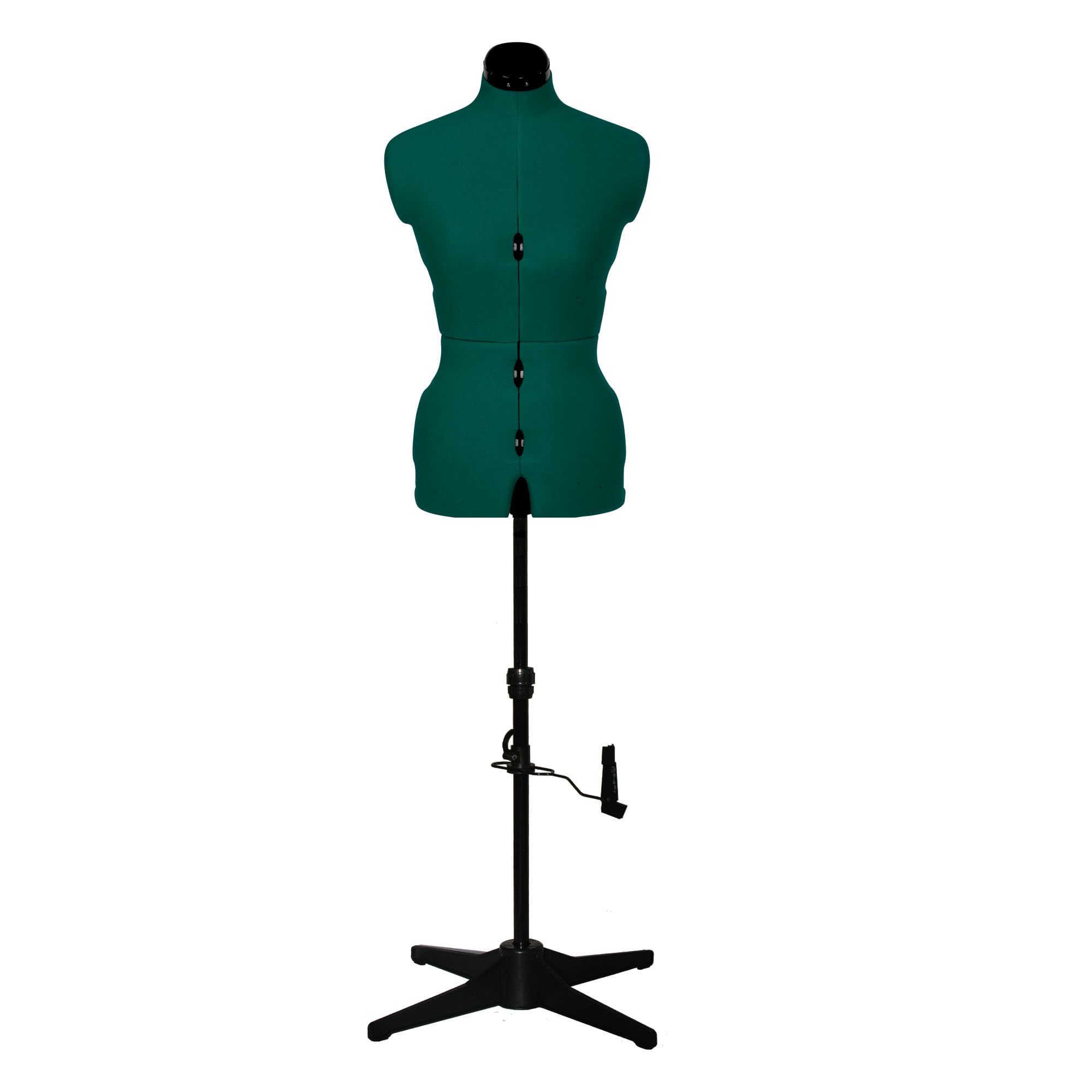 Sewing Online Adjustable Dressmakers Dummy, in Opal Green Fabric with Hem Marker, Dress Form Sizes 10 to 18 - Pin, Measure, Fit and Display your Clothes on this Tailors Dummy - 023816-OPAL