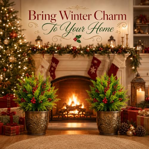 60PCS Christmas Flowers Artificial,Winter Flowers Artificial for Decoration - image 2