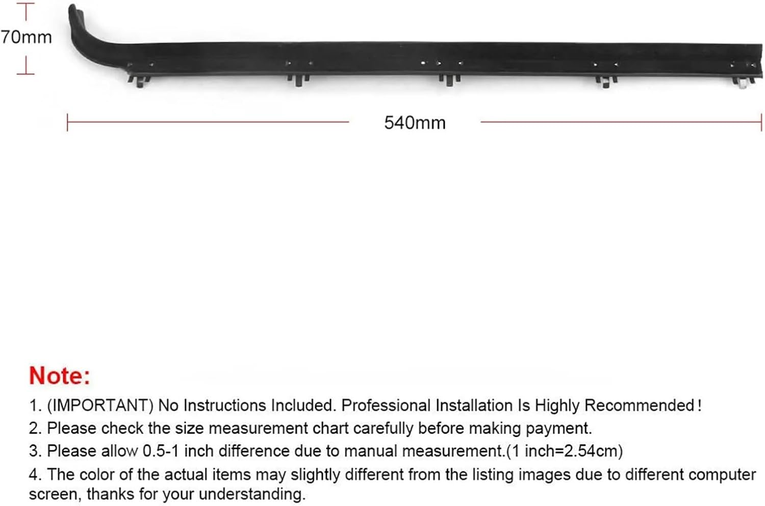 車用ドドアエッジプロテクター フォード F150 F250 F350 F2TZ1521457A 1987-1997 インナー&amp