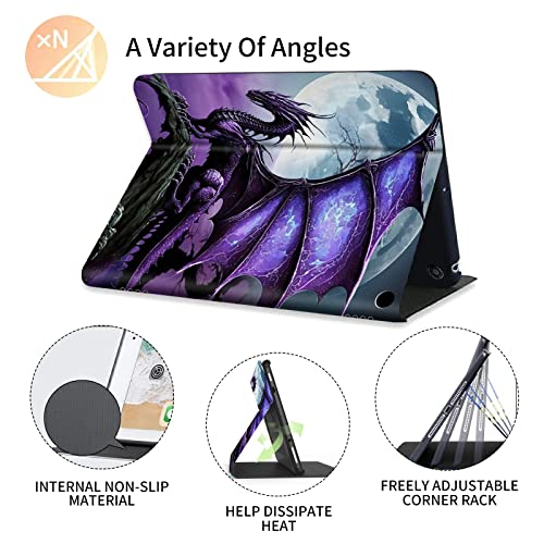 Fire Hd 10 Case 2021,Fire Hd 10 Plus Tablet Case (11Th Generation, 2021 Release), Multi-Angle Slim Stand Smart Cover Cases For New Amazon Kindle Fire Hd 10 10.1"- Arcient Dragon Purple #TOP4