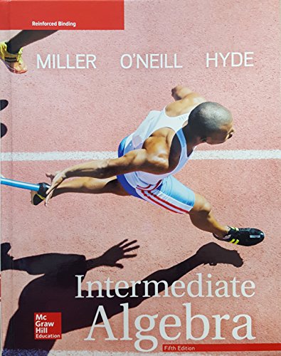 Miller, Intermediate Algebra, 2018, 5e, Student... 007903070X Book Cover