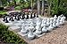 MegaChess Giant Oversized Premium Complete Set of Chess Pieces with 25 Inch Tall King - Black and White
