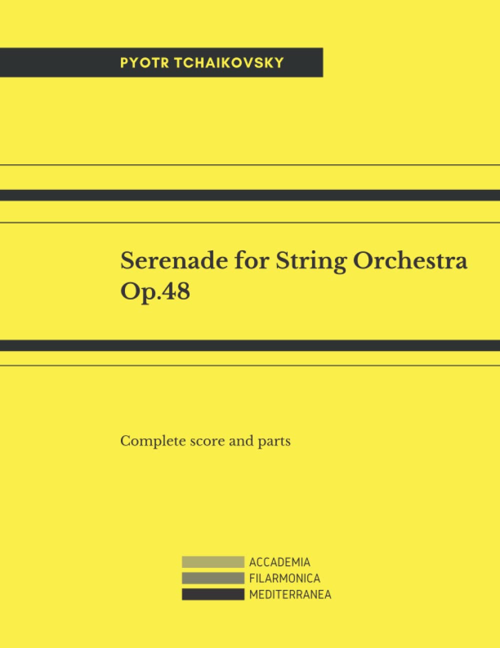 Serenade for String Orchestra, Op.48: Complete score and parts
