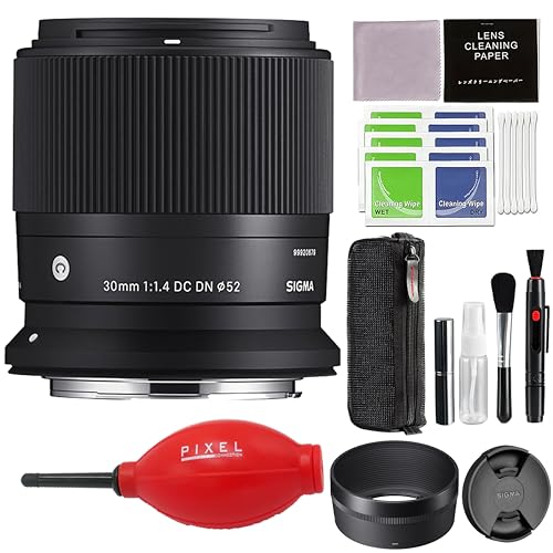 Image of Sigma 30mm f /1.4 DC DN Contemporary Lens for RF Mount with Advanced Accessory and Travel Bundle (Manufacturer 4-Year USA Warranty) | Sigma 30mm f1.4 rf Mount