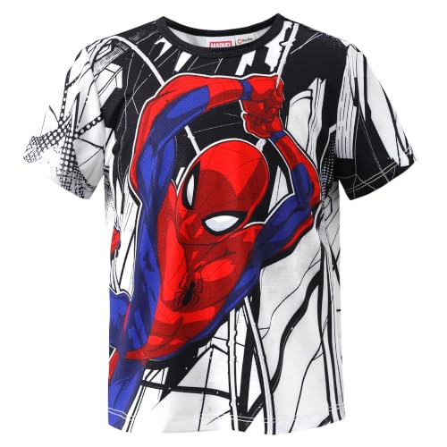 Marvel Spider-Man Shirt Toddler Boys Athletic Graphic T-Shirts UV UPF Sun Protection Short-Sleeve Tees Sports Quick Dry Tops Kids Clothes 3-4T