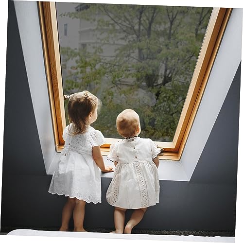 Vinilo de privacidad para ventanas 200x50 cm PVC negro miniatura 4