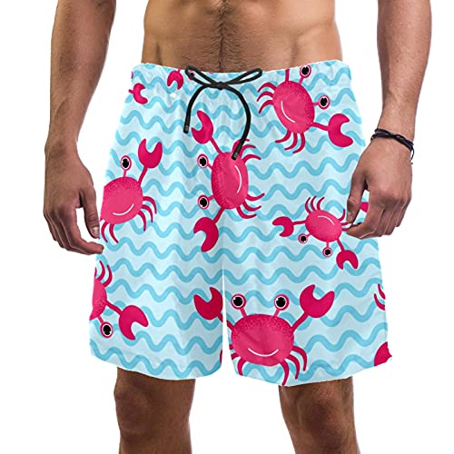 Short de bain homme séchage rapide à doublure maille respirante bleu XL
