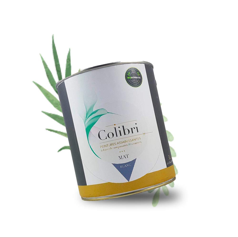 Peinture naturelle depolluante COLIBRI pour purifier l air de la chambre bebe